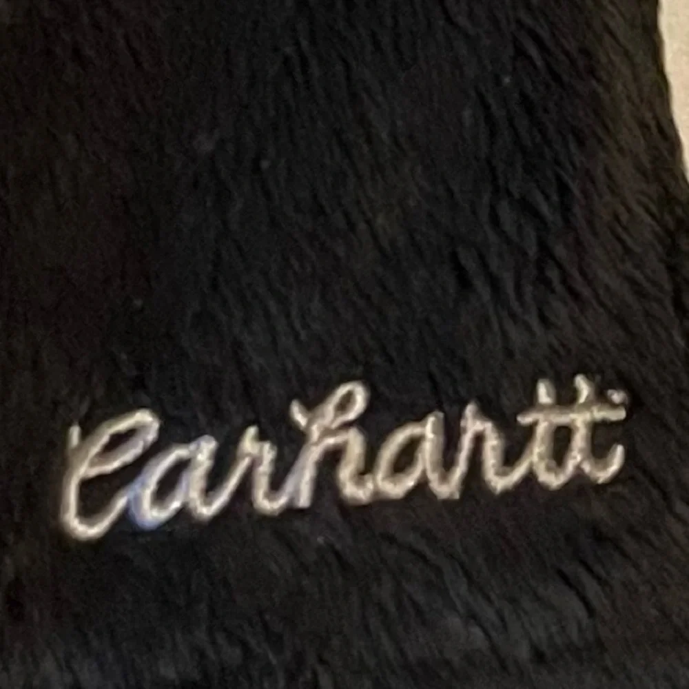 Unique Carhartt Embroidered Sherpa Black Scarf